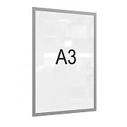 Рамка магнитная для 1 лист А-3 - для размещения постеров, рекламно-информационных листовок и фотографий формата А3 на металлические поверхности.